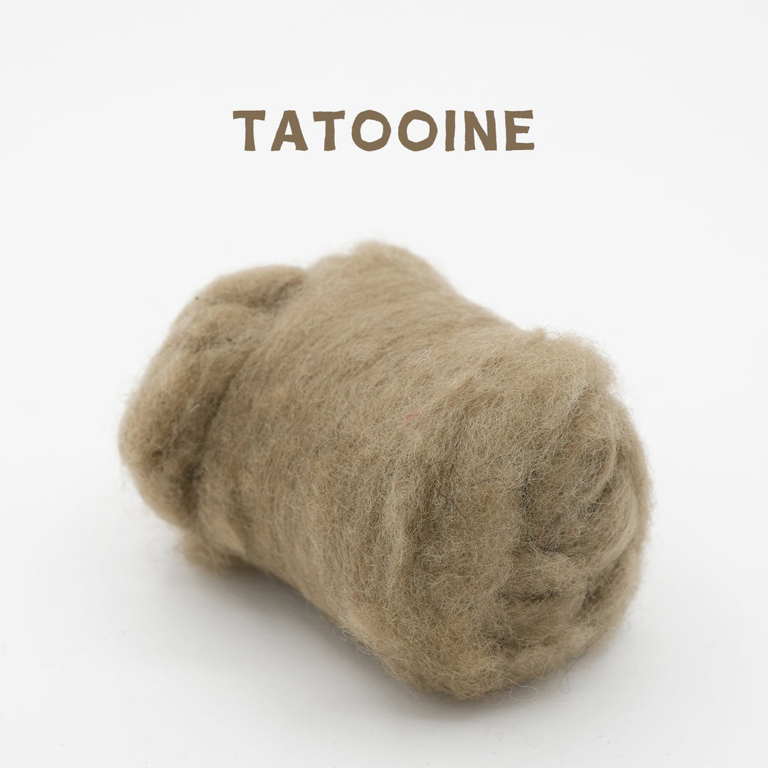 Corriedale Wool Tatooine – Premium Wool Roving for Needle Felting & Crafts | Woolbuddy