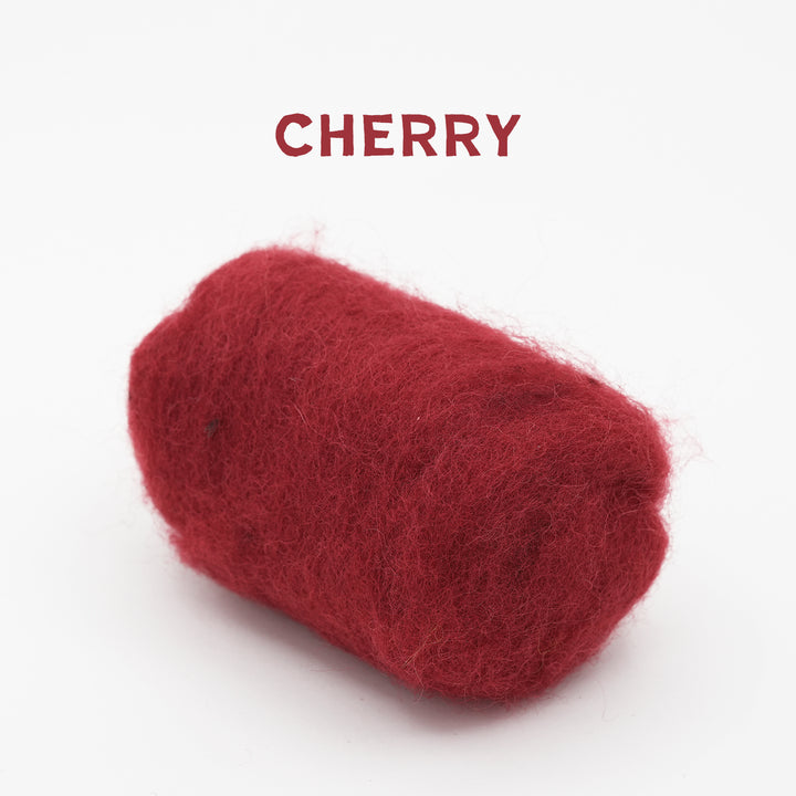 Cherry Corriedale Wool – Roving for Felting, Spinning & Crafting | Woolbuddy