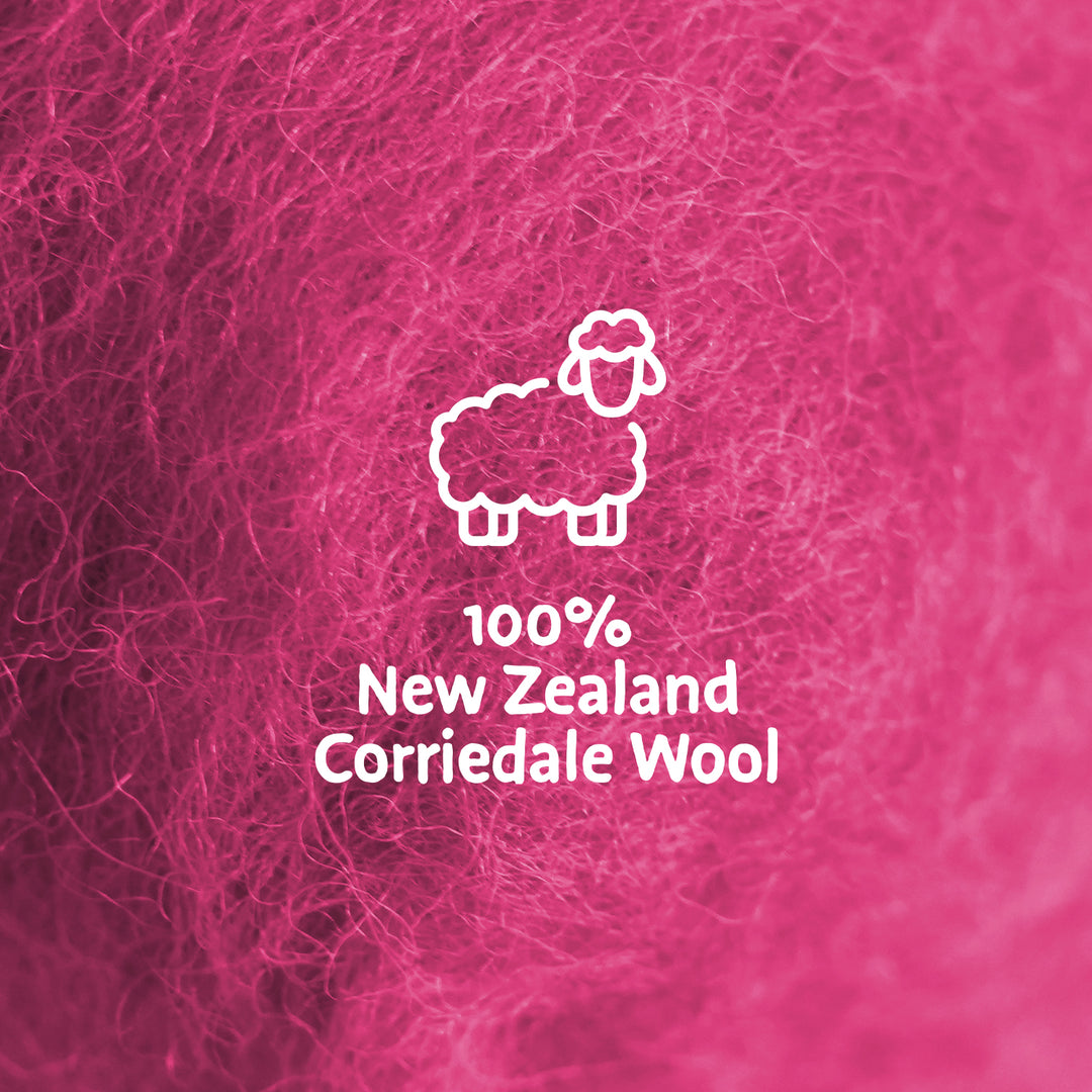 Corriedale Wool Barbie – Premium Wool Roving for Needle Felting & Crafts | Woolbuddy