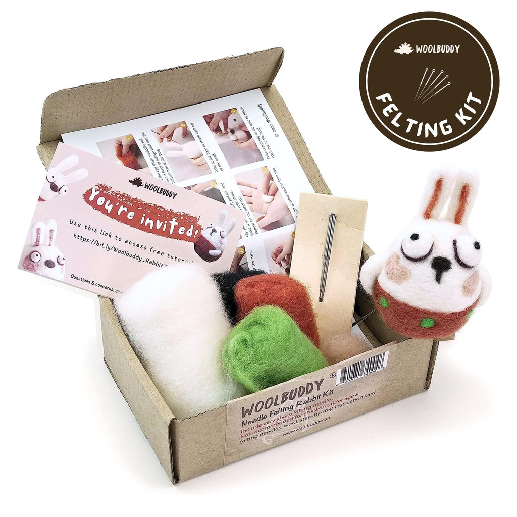 Rabbit Needle Felting Kit Woolbuddy