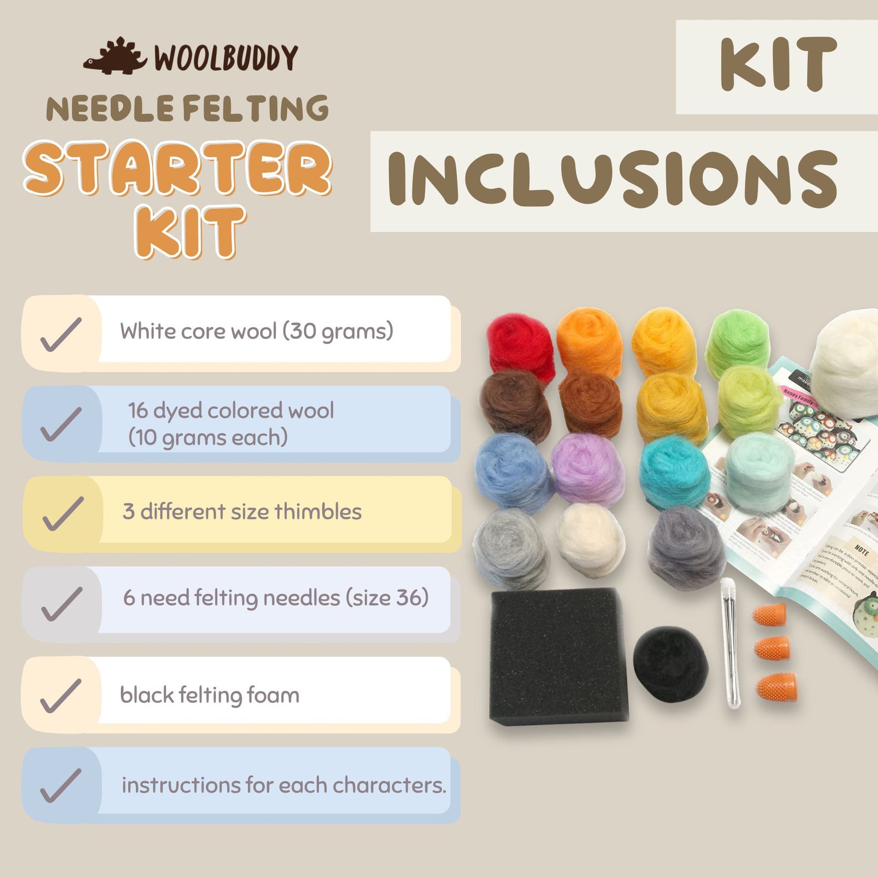 Best Needle Felting Starter Kit and Easy Tips for Beginners – Woolbuddy