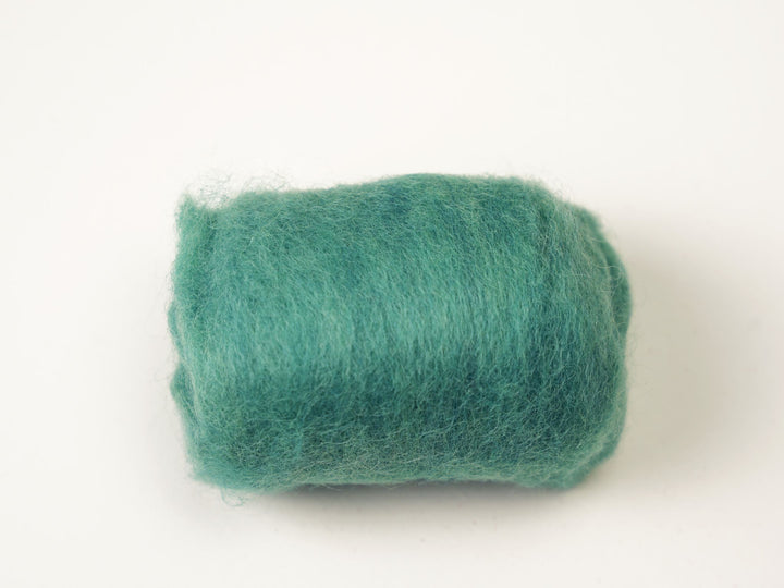 Corriedale Wool Aquamarine – Premium Natural Wool Roving for Needle Felting, Spinning, and Crafting | Woolbuddy