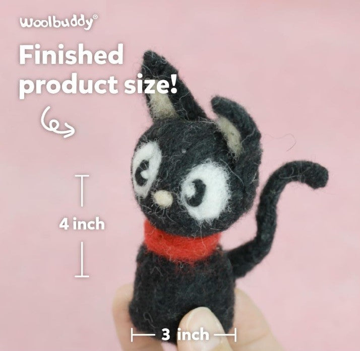 Needle Felting Black Cat Kit