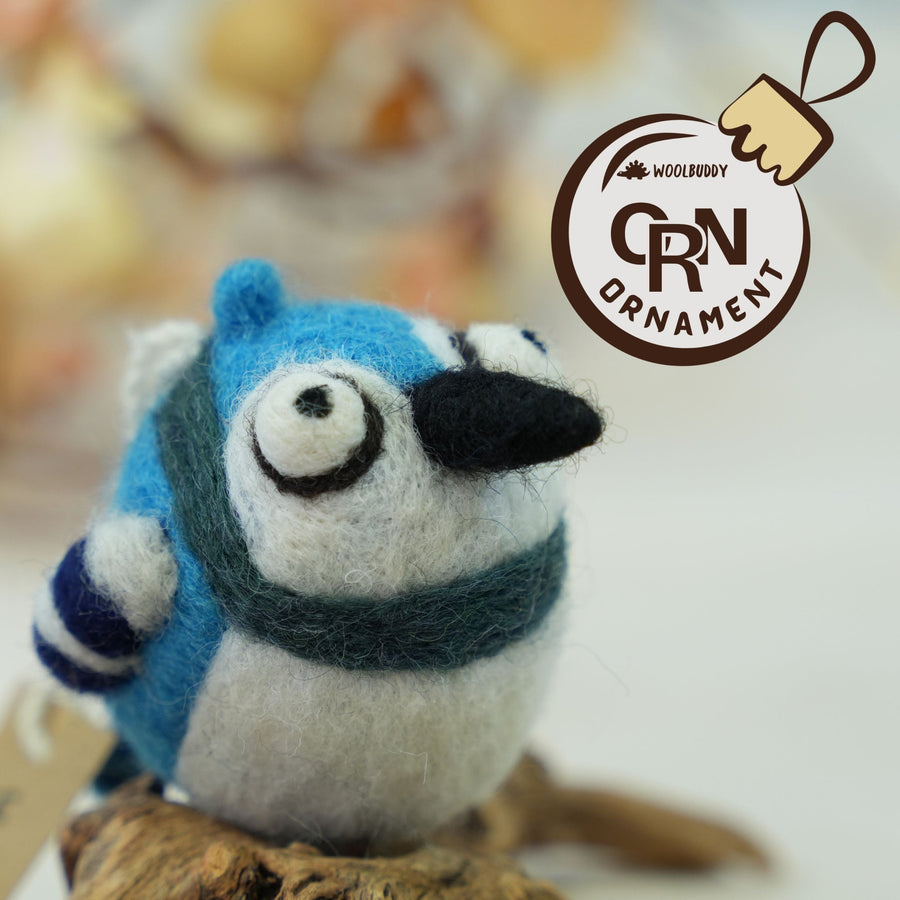 Blue Jay Ornament - Woolbuddy