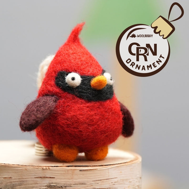 Cardinal Ornament - Woolbuddy