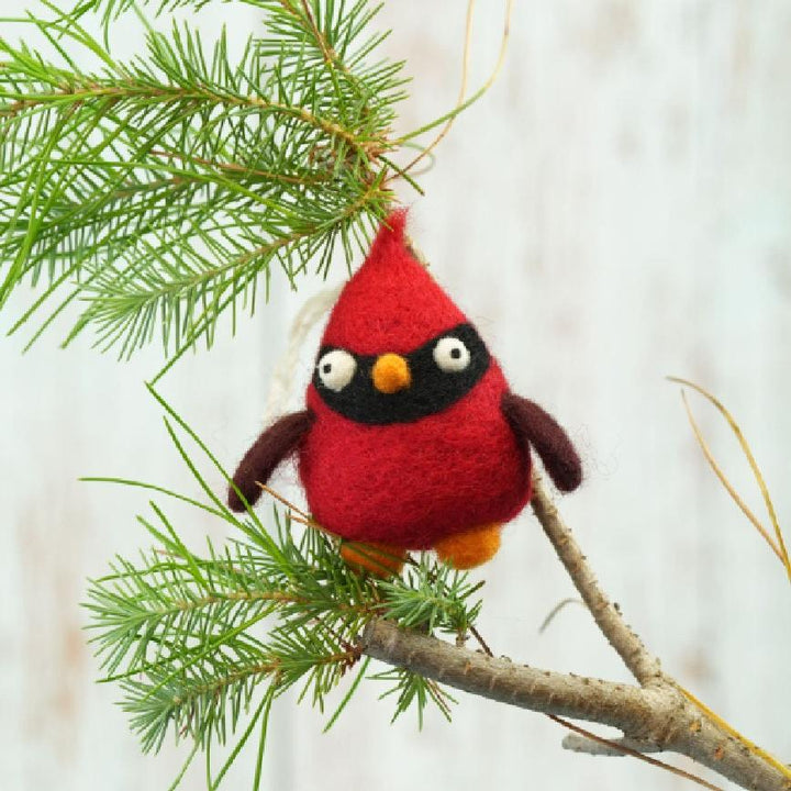 Cardinal Ornament - Woolbuddy