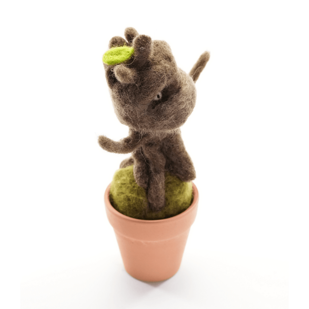 Chree Monster Plant with Clay Pot - Woolbuddy