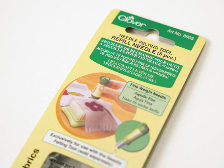Clover Pen Style Needle Felting Tool – Ergonomic Felting Pen with Needles for Wool Crafts | Woolbuddy
