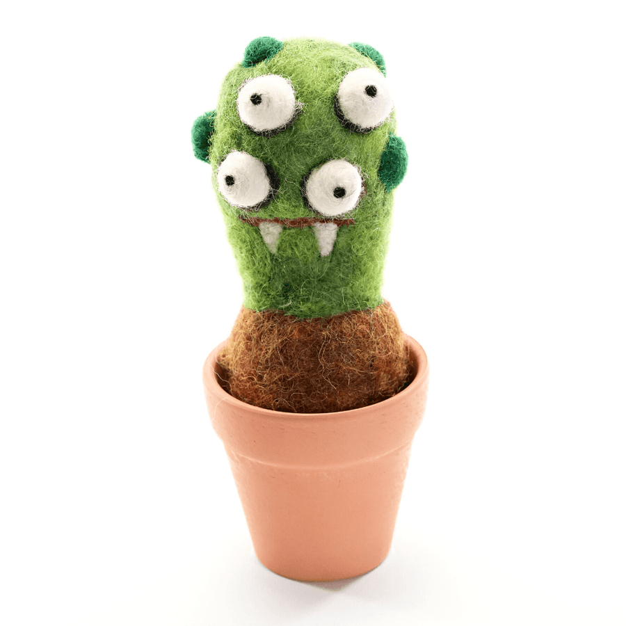 Club Monster Plant with Clay Pot - Woolbuddy