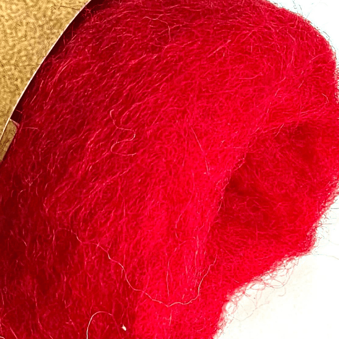 Corriedale Wool Red - Woolbuddy