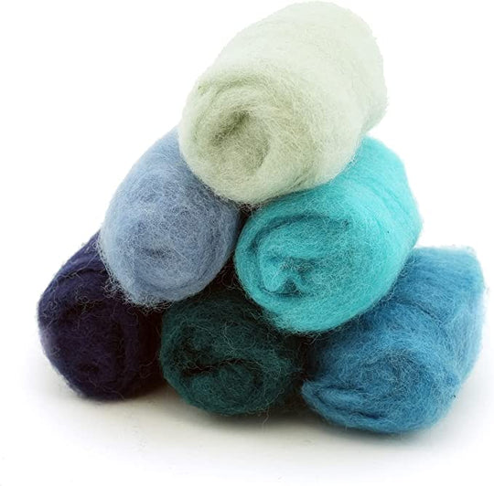 Beautiful Colored Wool Roving for Felting | Woolbuddy