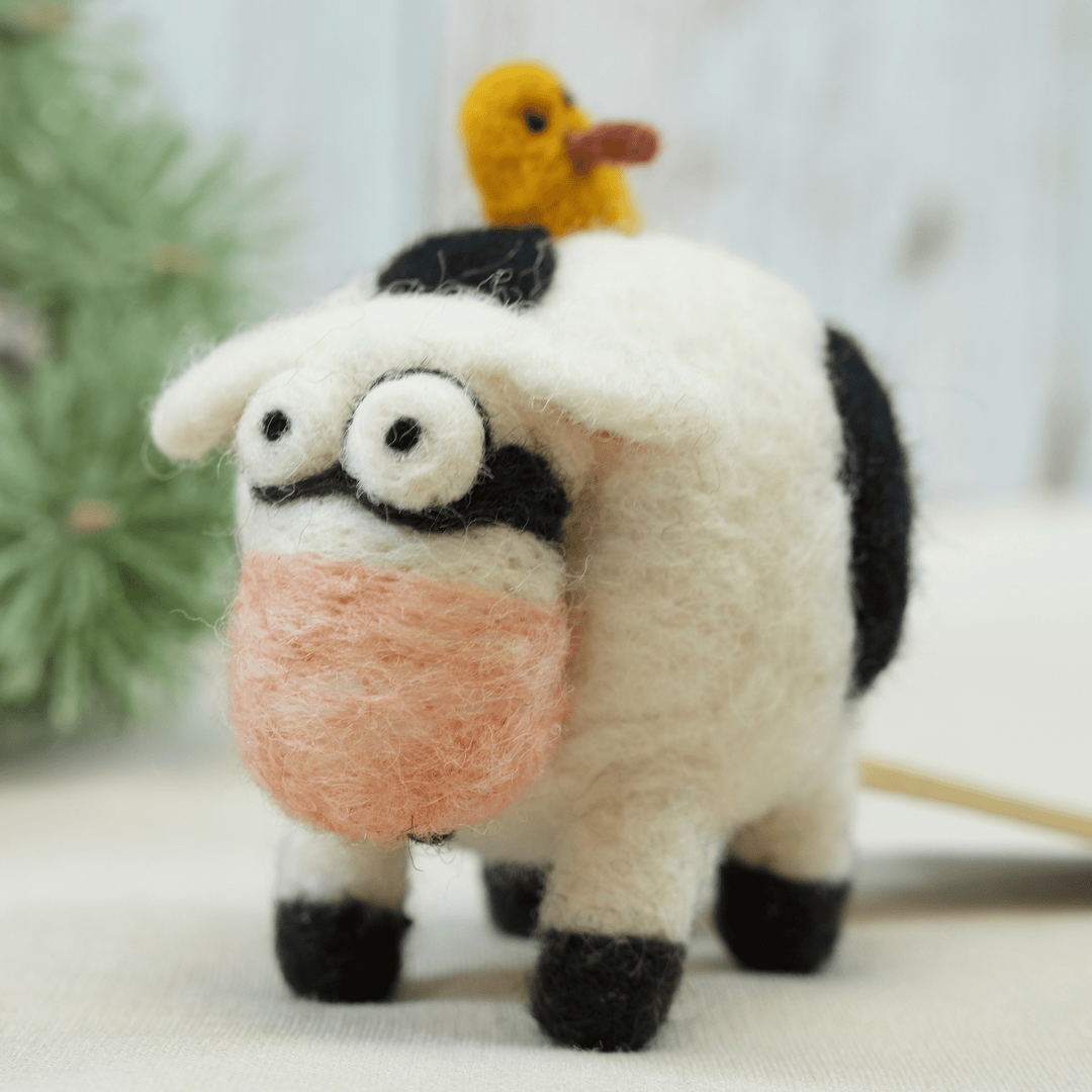 Cow Ornament - Woolbuddy