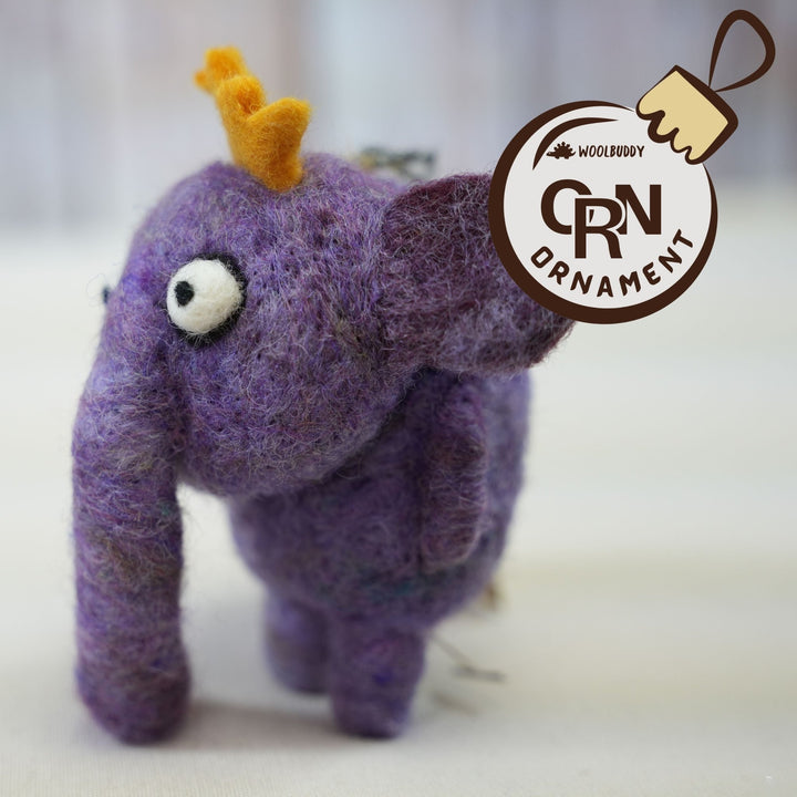 Elephant ornament - Woolbuddy