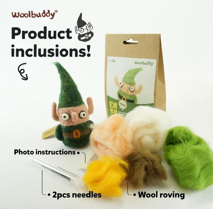 Woolbuddy Needle Felting Elf Kit