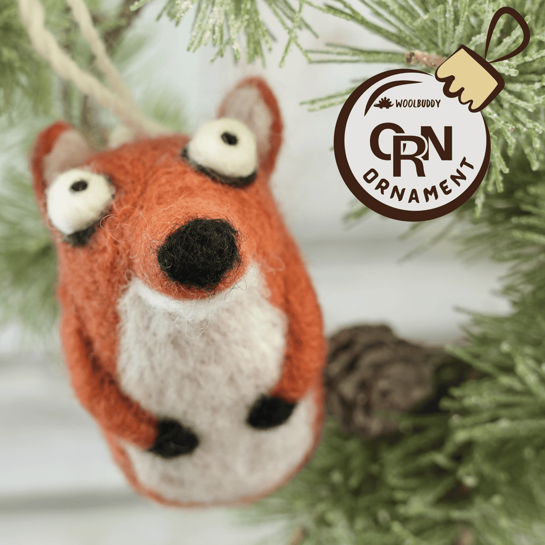 Fox Ornament - Woolbuddy