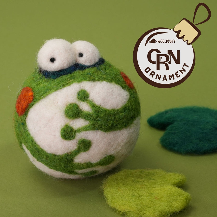 Frog Ornament - Woolbuddy