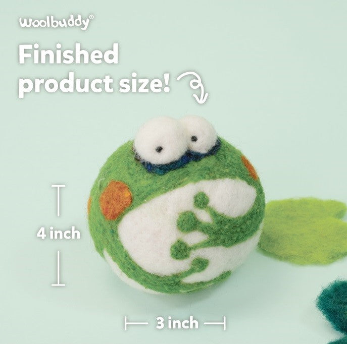 Needle Felting Frog Kit