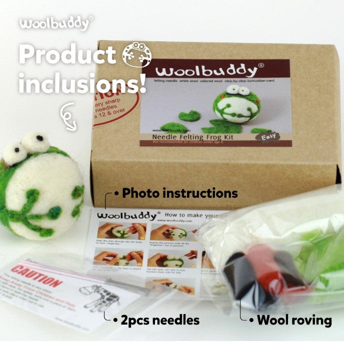 Needle Felting Frog Kit