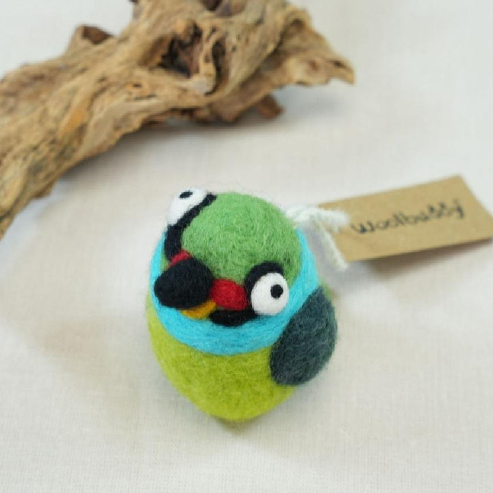 Green Bird Ornament - Woolbuddy