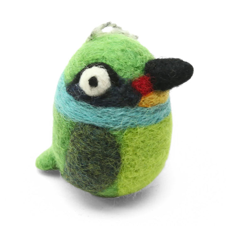 Green Bird Ornament - Woolbuddy