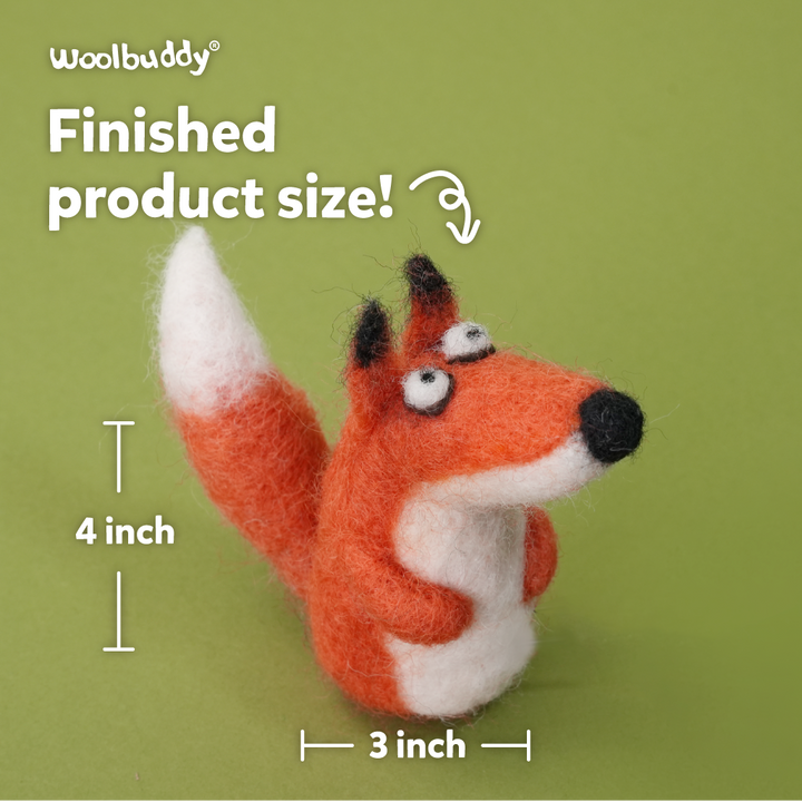 Needle Felting Fox Kit