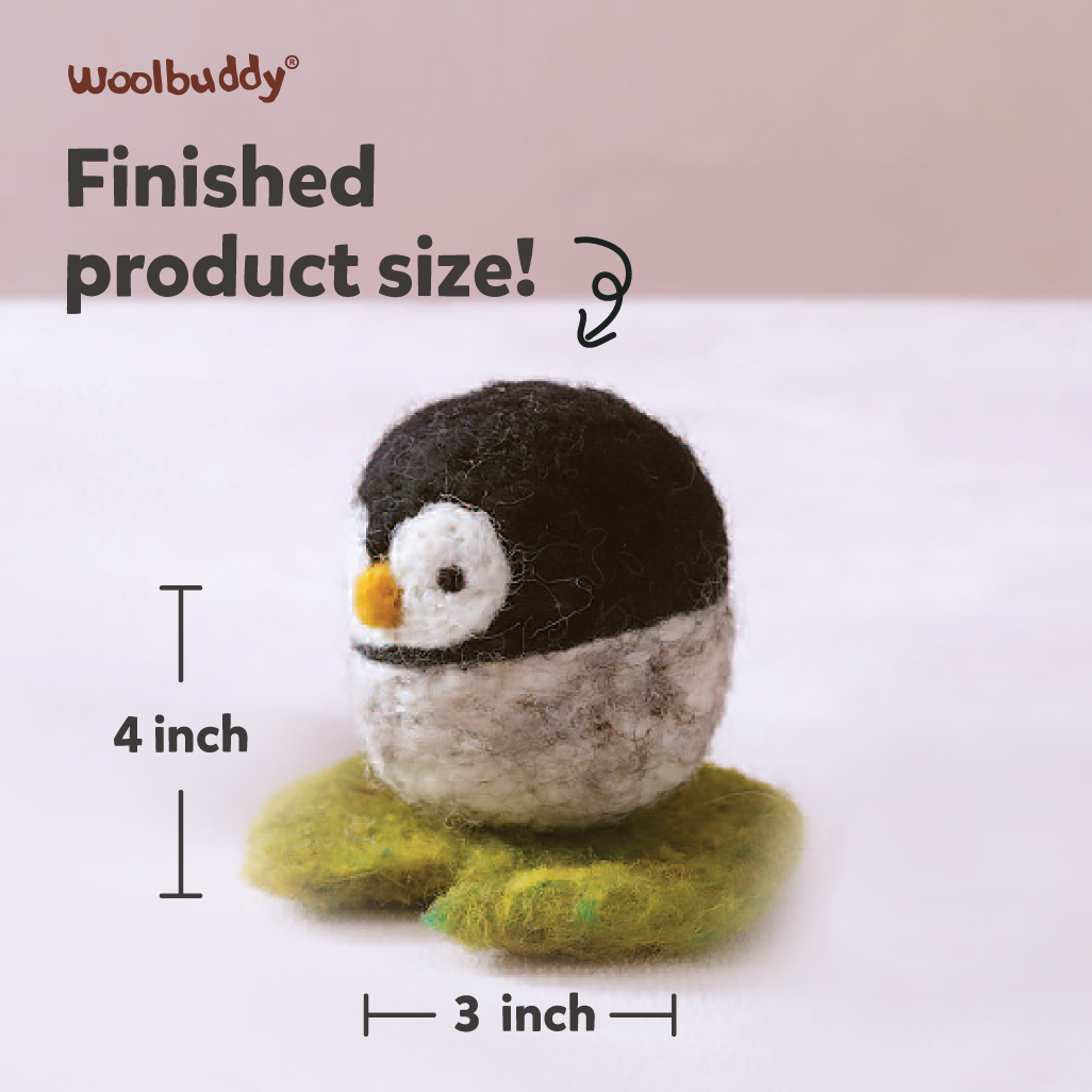 Needle Felting Penguin Kit