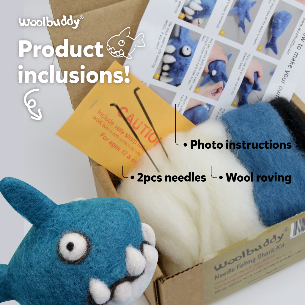 Needle Felting Shark Kit