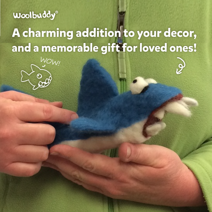 Needle Felting Shark Kit