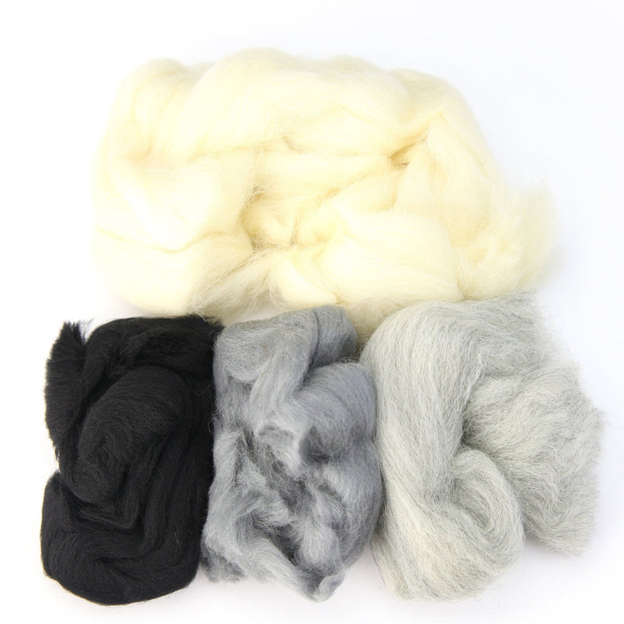 Merino Wool 2 oz - Winter colors - Woolbuddy