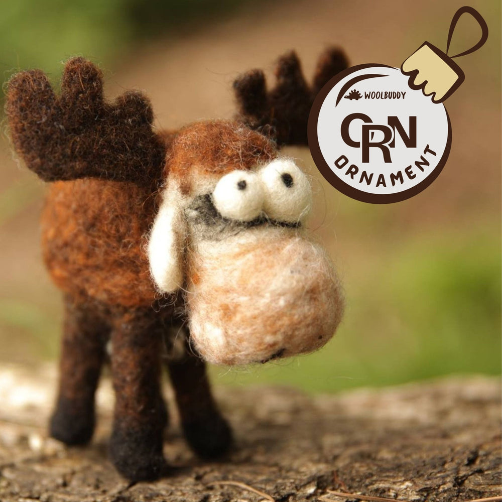 Moose ornament - Woolbuddy