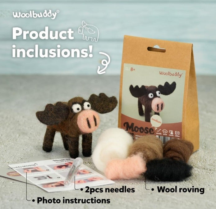 Needle Felting Moose Kit