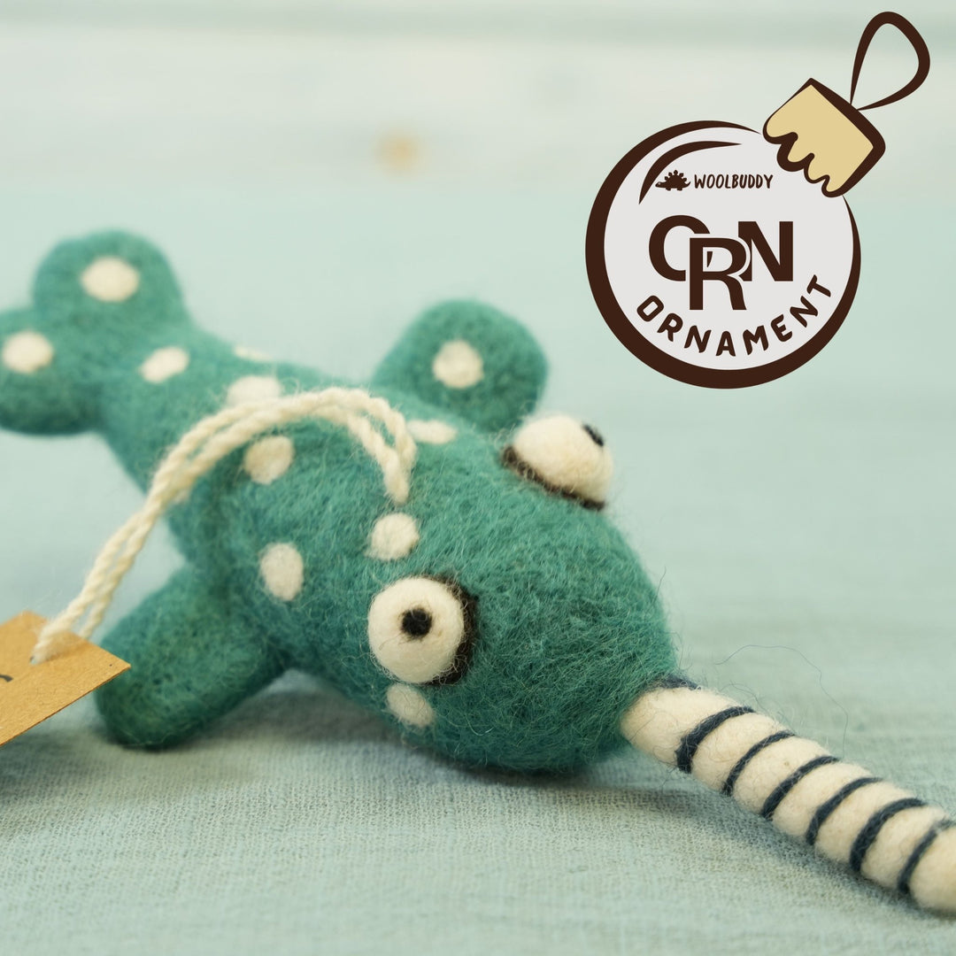 Narwhal Ornament - Woolbuddy