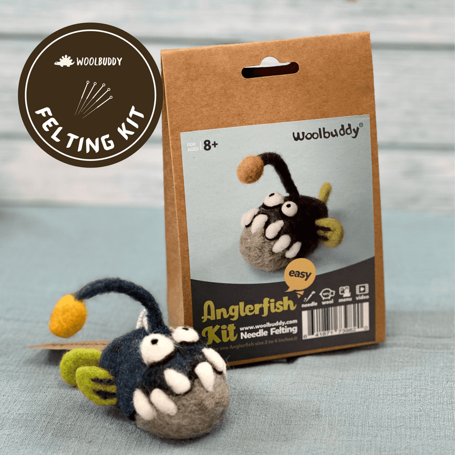 Needle Felting Angler Fish Kit – DIY Wool Craft | Woolbuddy