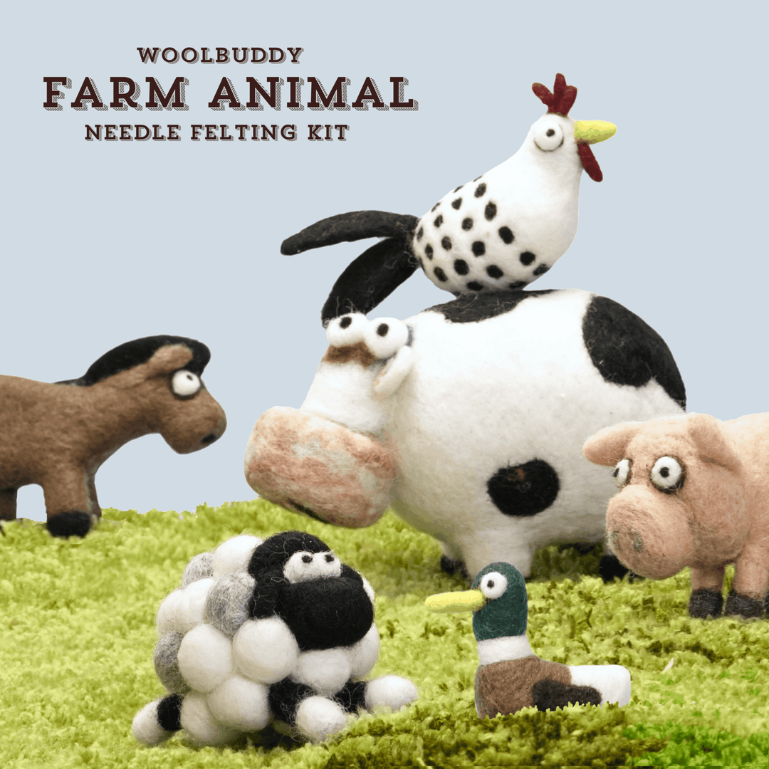 Needle Felting Farm Collection Kit - Woolbuddy