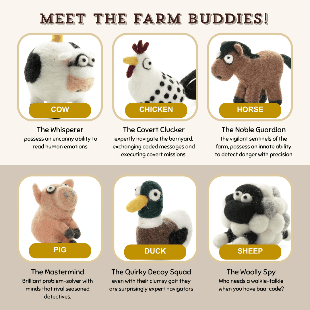 Needle Felting Farm Collection Kit - Woolbuddy