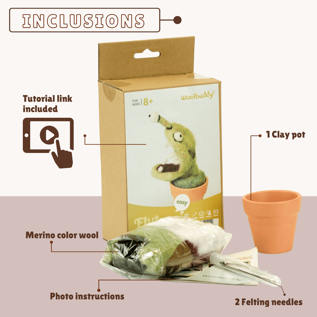 Needle Felting Flytrap Kit - Woolbuddy