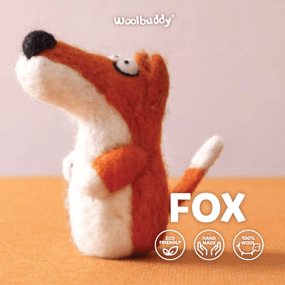 Needle Felting Fox Kit - Woolbuddy