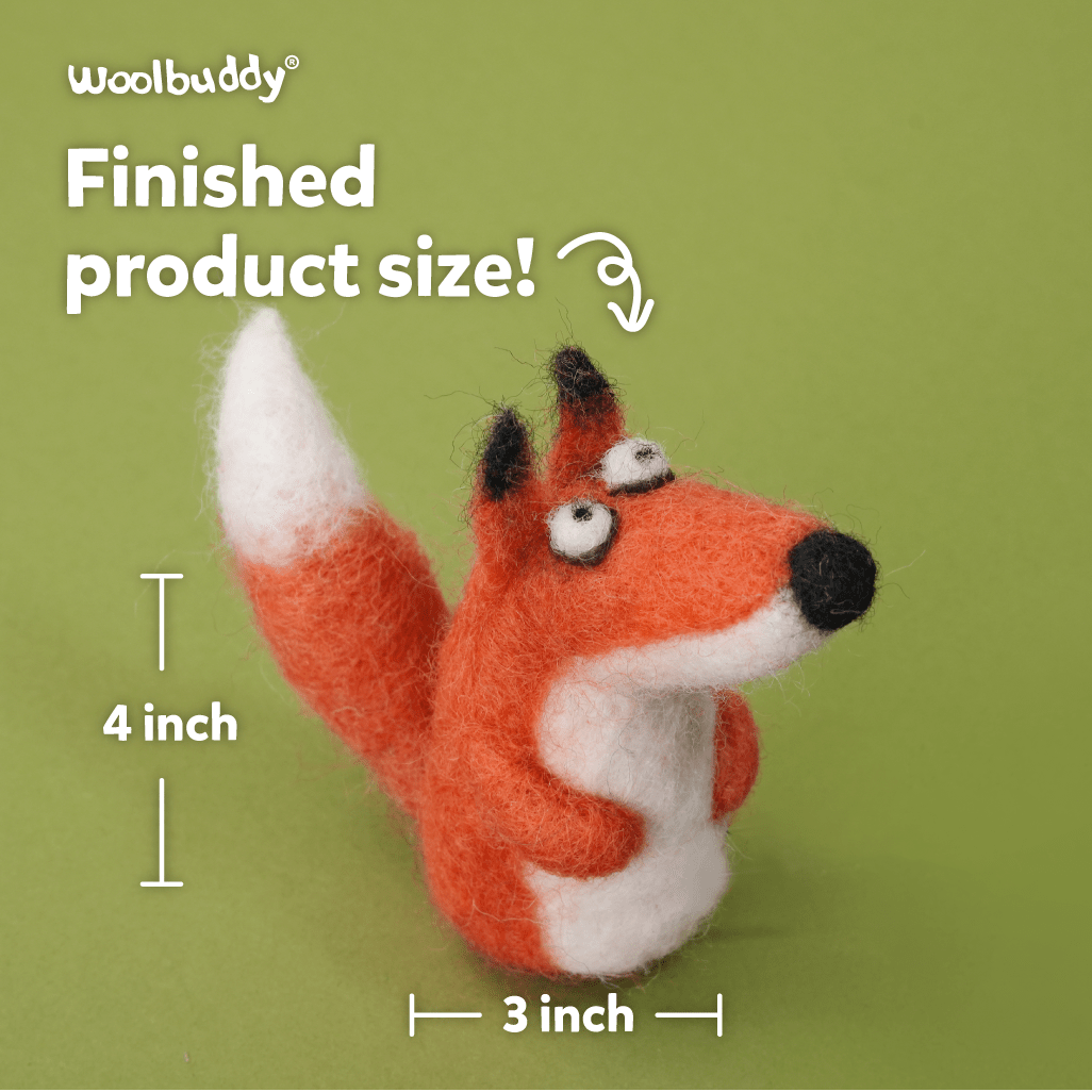 Needle Felting Fox Kit - Woolbuddy