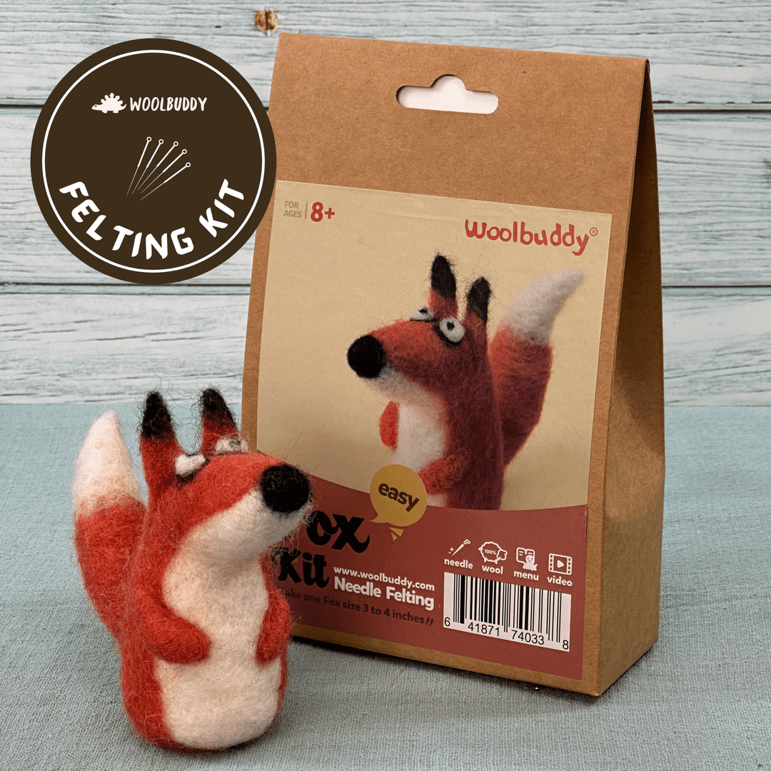 Needle Felting Fox Kit - Woolbuddy