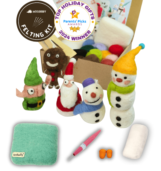 Needle Felting Holiday Collection Kit - Woolbuddy