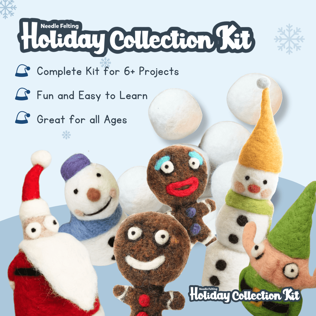 Needle Felting Holiday Collection Kit - Woolbuddy