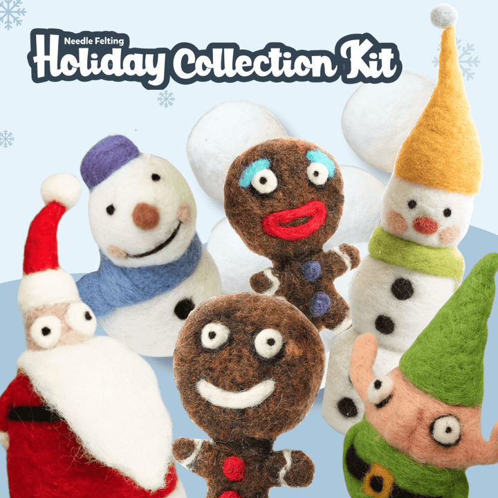 Needle Felting Holiday Collection Kit - Woolbuddy