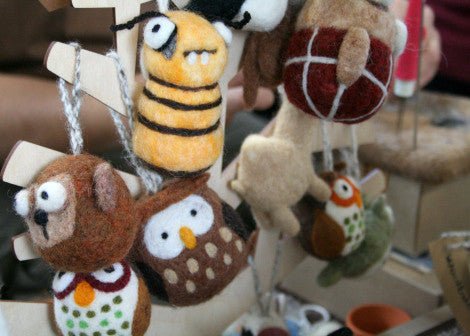 Needle felting Holiday ornaments with Woolbuddy(Zoom) 2020 - Woolbuddy