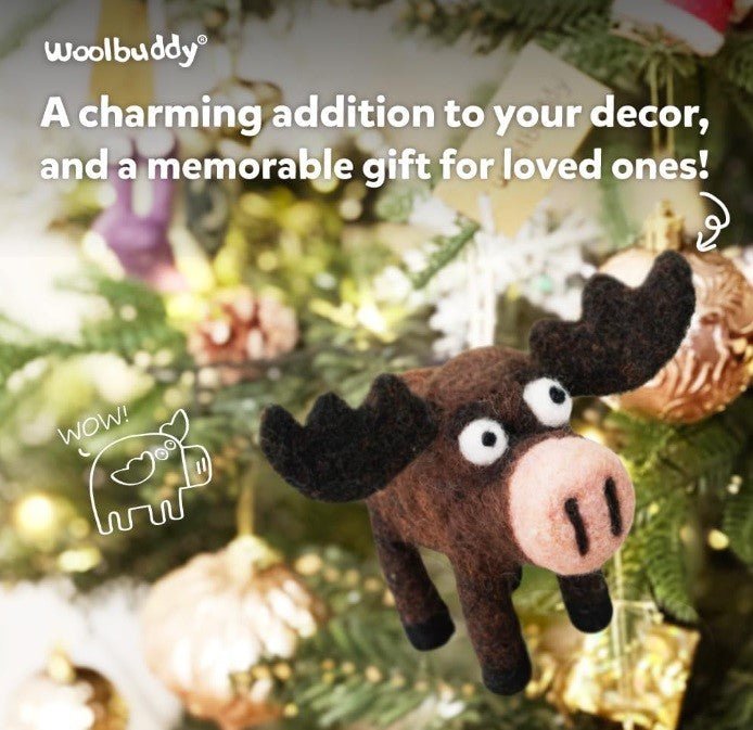 Needle Felting Moose Kit - Woolbuddy