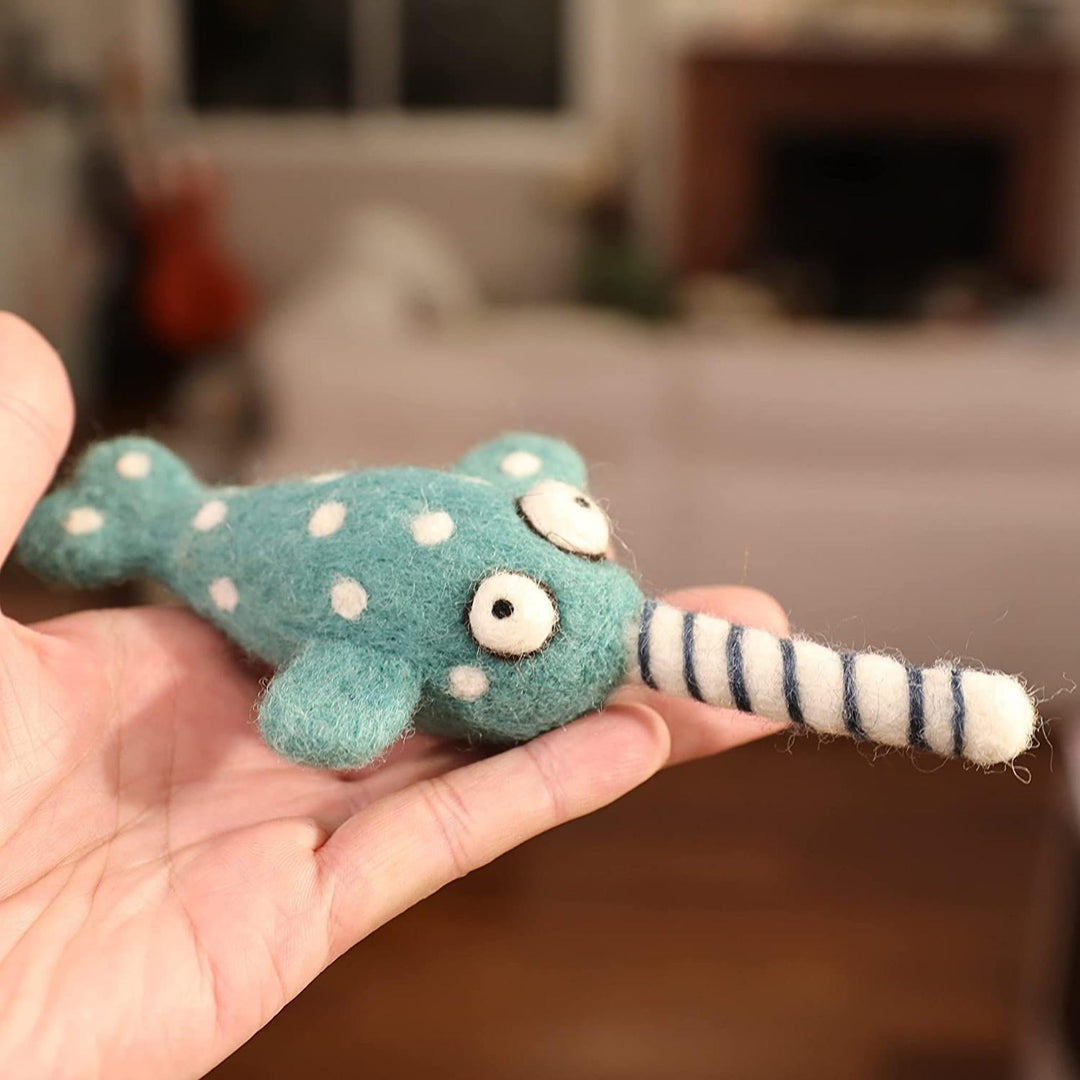 Needle Felting Narwhal Kit - Woolbuddy