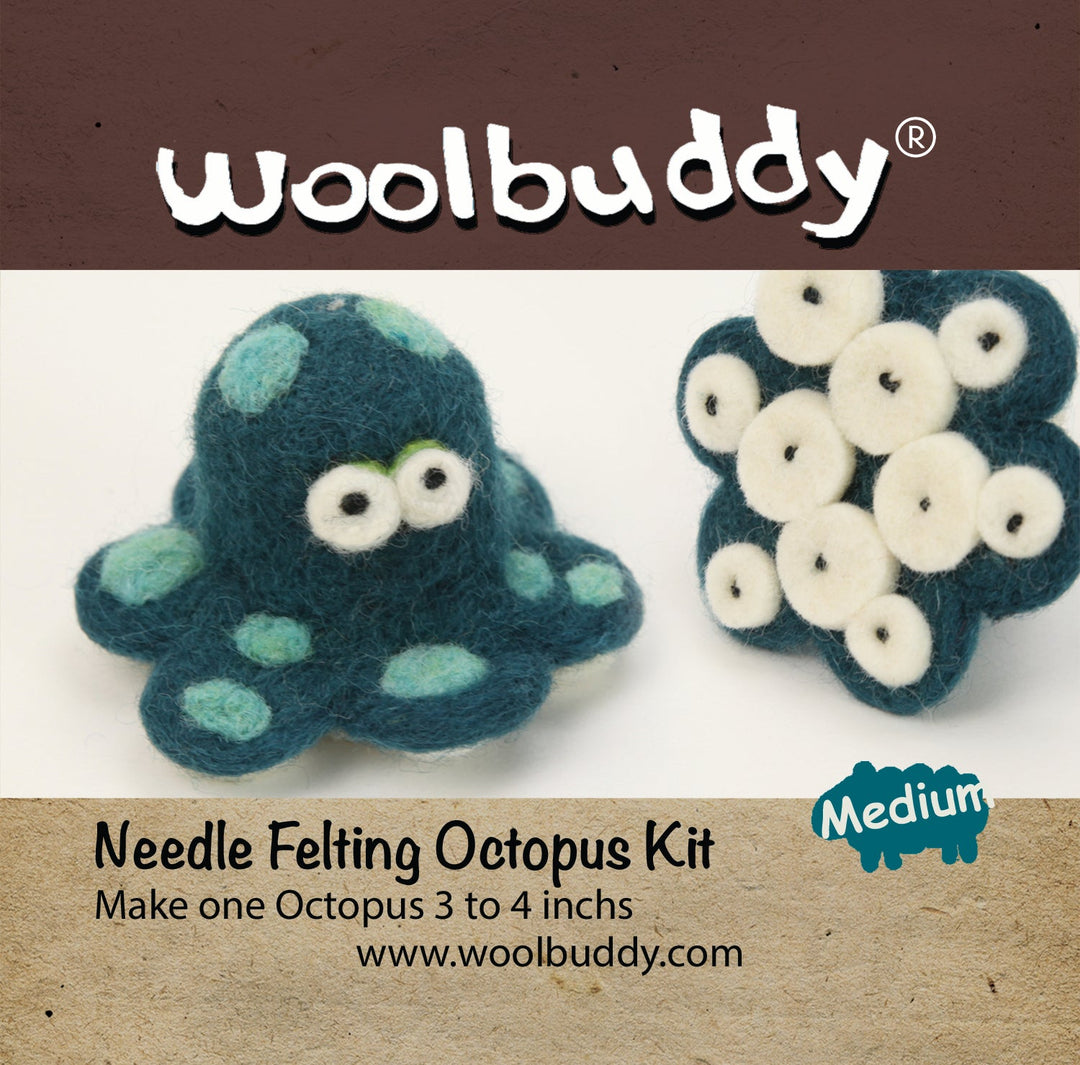 Needle Felting Octopus Kit - Woolbuddy