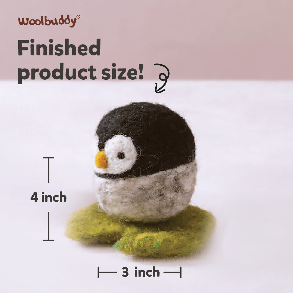 Needle Felting Penguin Kit - Woolbuddy