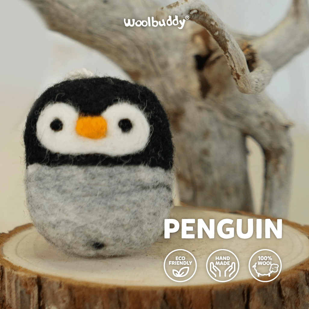 Needle Felting Penguin Kit - Woolbuddy