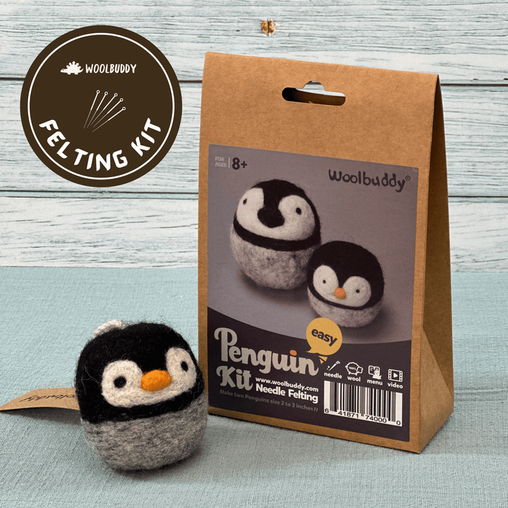 Needle Felting Penguin Kit - Woolbuddy