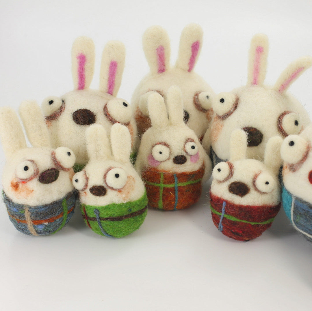 Needle Felting Rabbit Kit - Woolbuddy